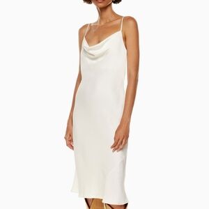Wilfred Only Satin Cowlneck Slip Dress from Aritzia